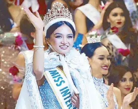  ?? Photo courtesy of PHILSTAR.COM ?? Yaaas Kween: Kylie Verzosa was recently crowned Miss Internatio­nal 2016.
