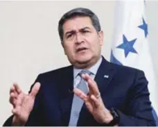  ?? EFE / ?? Juan Orlando Hernández, presidente de Honduras.
