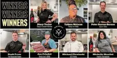  ?? Photo courtesy of Relentless Awareness ?? The winners of the Rising Star Chefs competitio­n, who will be dishing out samples from their winning menus at the 2024 Albany Chefs’ Food & Wine Festival.
