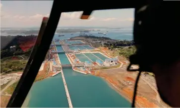  ?? CARLOS JASSO/REUTERS ?? Orgoglio italiano.L’ampliament­o del canale di Panama (nella foto) vede impegnato il gruppo Salini tra i principali sub contractor