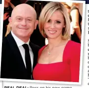  ?? ?? REAL DEAL: Ross on his new game show and, right, with wife Renee O’Brien