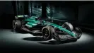  ?? ?? Aston Martin’s AMR24 car for the 2024 F1 season. Photograph: Aston Martin/AFP/ Getty Images