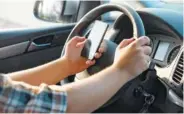  ?? DREAMSTIME/TRIBUNE NEWS SERVICE ?? Research has shown that taking eyes off the road for a few seconds or multitaski­ng are as dangerous as driving drunk.