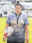  ??  ?? Northland’s Leilani Perese, who will come off the bench for the Black Ferns against France tomorrow morning.