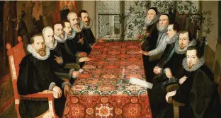  ??  ?? A portrait of the men who hammered out an Anglo-Spanish peace treaty in 1604. The deal all but quashed the gunpowder plotters’ hopes of Spanish support