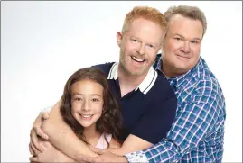  ??  ?? Aubrey Anderson-Emmons, Jesse Tyler Ferguson and Eric Stonestree­t star in “Modern Family”