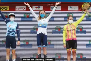  ??  ?? Winder, Van Vleuten y Guderzo