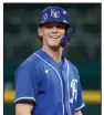  ?? (AP/Michael Ainsworth) ?? Shortstop Bobby Witt Jr., the Kansas City Royals’ top draft pick in the 2019 Major League Baseball Draft, will begin the 2021 season with the Northwest Arkansas Naturals.