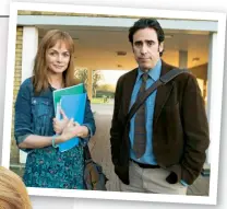  ??  ?? Heather (left) and with Stephen Mangan in Bliss (above)