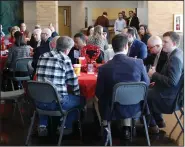  ?? Caitlan Butler/News-Times ?? Luncheon: Business and industry leaders, school representa­tives and government officials met at the El Dorado Municipal Auditorium yesterday for the El Dorado-Union County Chamber of Commerce’s first Economic Outlook Luncheon of 2019.