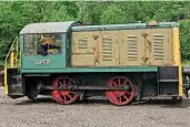  ??  ?? Before the restoratio­n work started, Myfanwy is seen shunting the MGR wagons at Brownhills West in 2016. ALISTAIR GRIEVE