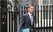  ?? ?? Britain's Chancellor of the Exchequer Jeremy Hunt (AFP)