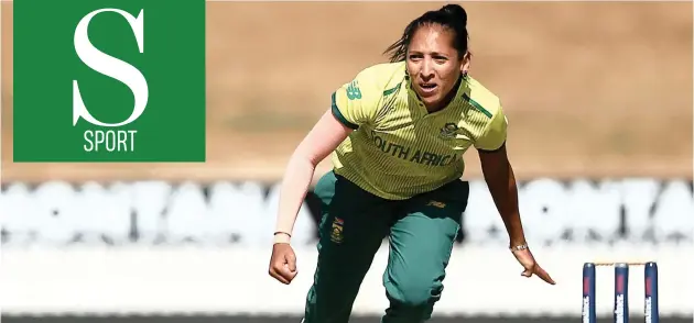  ??  ?? SOUTH Africa’s Shabnim Ismail in full flight against New Zealand earlier this year.
|