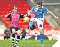  ??  ?? ■ Paul McGowan and Paul Paton in action.