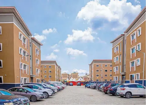  ?? PHOTO: VICTOR GBONEGUN ?? Newly commission­ed Ndubisi Kanu Estate in Gbagada, Lagos.