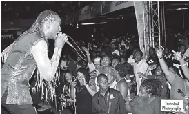  ??  ?? Jah Prayzah at the launch of his album in Harare recently