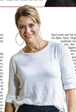  ?? KRIS VAN EXEL FOTO ?? Karen Damen trekt naar VTM: “Ik ben ontzettend blij dat ik weer mag gaan zingen en acteren.”