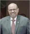  ??  ?? Sudan’s President Omar al Bashir