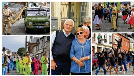  ??  ?? Ambiance de folie dans les rues de Foucarmont pour la fête.