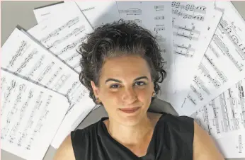  ?? Darrell Hoemann Photograph­y ?? Composer Stacy Garrop will have “The Battle for the Ballot” premiered as part of the Cabrillo Festival of Contempora­ry Music’s virtual 2020 season.
