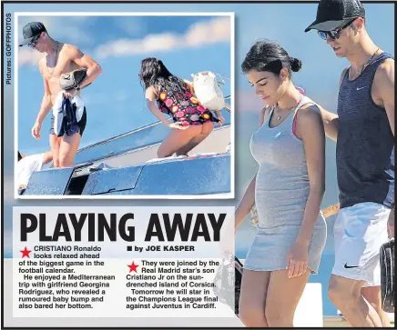 Ronaldo and girlfriend Georgina Rodriguez enjoy Corsica