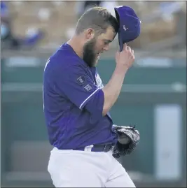  ?? ROSS D. FRANKLIN — THE ASSOCIATED PRESS ?? Dodgers pitcher Jimmy Nelson, sidelined all of last season after back surgery, has allowed just one unearned run and four hits in seven innings of Cactus League play.