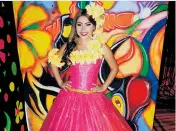  ??  ?? Lina Urdaneta Gómez, reina del Carnaval del Recuerdo en su edición número 27.