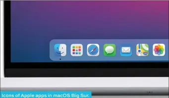  ??  ?? Icons of Apple apps in macos Big Sur. They sure do look like ipad icons