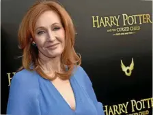  ?? EVAN AGOSTINI / DPA ?? Die Autorin Joanne K. Rowling hat die Geschichte­n um Harry, Hermine und Ron in Hogwarts geschriebe­n.
