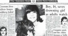  ?? TORONTO STAR FILE PHOTO ?? The Star ran the story of Beliwicz’s rescue by Perry, pictured with his dog, in 1977. A clipping of the story was given to Beliwicz by her grandmothe­r.