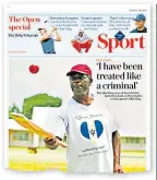  ??  ?? Leading the fight: How The Telegraph highlighte­d Collis King’s deportatio­n last year; (right) coaching in Barbados
