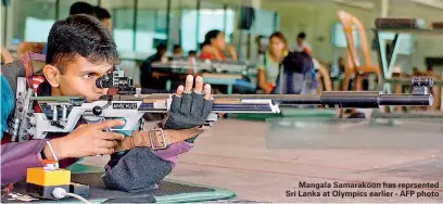  ??  ?? Mangala Samarakoon has reprsented Sri Lanka at Olympics earlier - AFP photo