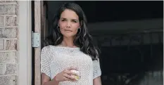  ??  ?? Katie Holmes as Bobbie Jo Chapman in Logan Lucky, one of several unexpected casting choices by director Steven Soderbergh.