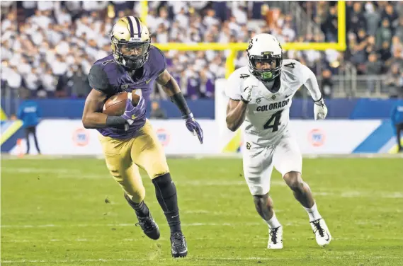  ?? KYLE TERADA, USA TODAY SPORTS ?? Washington’s John Ross believes in the Huskies. “Good luck counting us out, because Alabama is human,” he says.