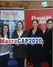  ??  ?? Macra Sligo L to R Cathy Mc Donnell, Ailish Connolly, Deirdre Kennedy and Teresa Murphy