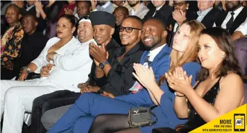  ?? African News Agency (ANA) PHANDO JIKELO ?? cast members at the Artscape for the Cape Town Internatio­nal Film Festival and Film Market. |