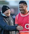  ?? ?? CAREFUL NOW! Jones and key England asset Tuilagi