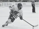  ?? MARK STEWART / JOURNAL SENTINEL ?? Wisconsin's Caroline Harvey was named WCHA defender of the week for her play against Minnesota last week.