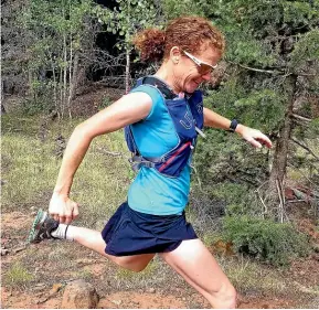  ??  ?? Runner and physiother­apist Nikki Kimbal has been at the forefront of the ultra-running sport for decades, so knows the right way to do things.