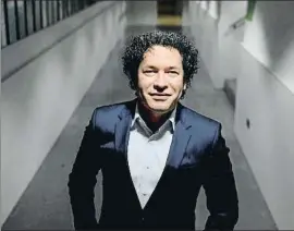  ?? XAVIER CERVERA ?? Gustavo Dudamel en su última visita a Barcelona, en octubre pasado