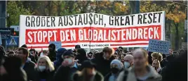  ?? GETTY ?? March: Austrian demonstrat­ors join a Europe-wide protest against jabs