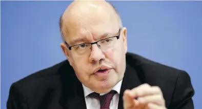 ?? DPA-BILD: PEDERSEN ?? Wirtschaft­sminister Peter Altmaier versucht, Kritik zu entschärfe­n.