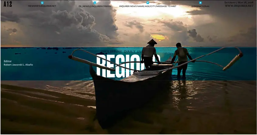  ?? —ERWIN MASCARIÑAS ?? EARLY BIRDS Fishermen head out to sea before sunrise in Pacifico, Siargao Island.