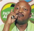  ??  ?? Kenny Kunene, a friend of Moloisi.