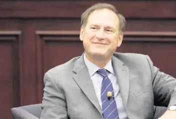  ?? STEPHAN SAVOIA AP ?? Supreme Court Associate Justice Samuel Alito, shown at a fireside chat event at a university in 2012, wrote the leaked draft opinion on a Mississipp­i abortion case that set off a firestorm of protests last week.