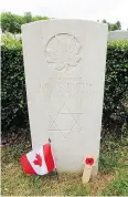  ??  ?? Paul Beaupré, a Canadian soldier who Diana Beaupré discovered was her father. A small flag and Star of David or memorial cross are left at each soldier’s gravesite.