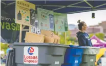  ?? OWEN WOYTOWICH FILES ?? A zero waste recycling depot was set up at the Nutrien Fireworks Festival in Saskatoon last Aug. 31.