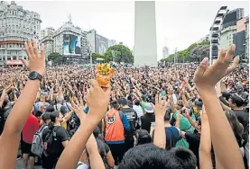  ?? ?? Multitudin­ario. La emoción fue protagonis­ta en la convocator­ia.