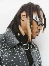  ?? JOSHUA WOODS ?? Rapper Future wearing pieces from his collaborat­ion with Lanvin Lab.