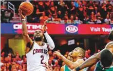  ?? AFP ?? Kyrie Irving shoots against the Celtics in the second half of Game Four of the 2017 NBA Eastern Conference Finals.